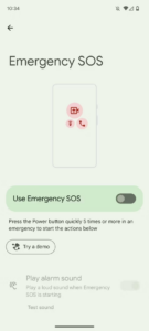 Turn on Emergency SOS features
