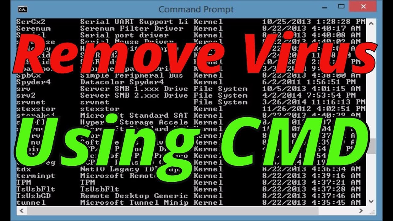 Remove Virus From USB Or Any Drive On Windows 10 Using CMD