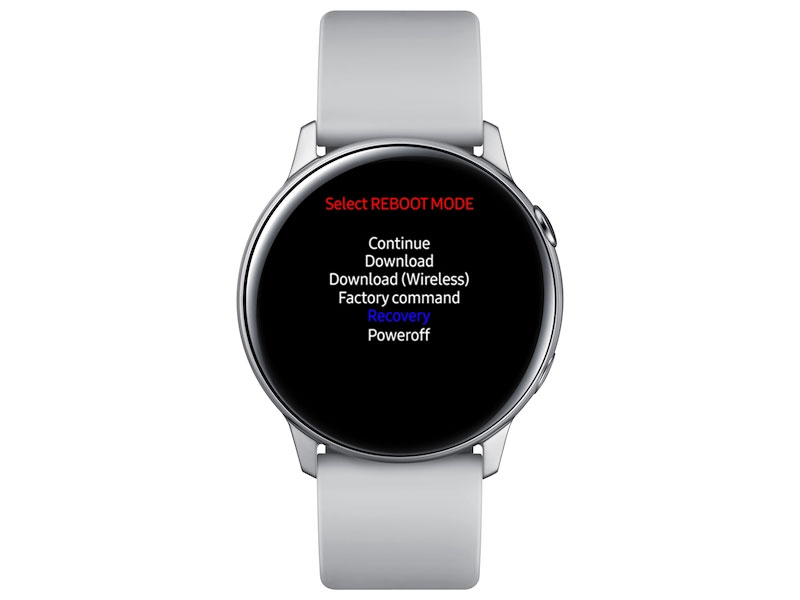 Reboot mode Samsung galaxy watch