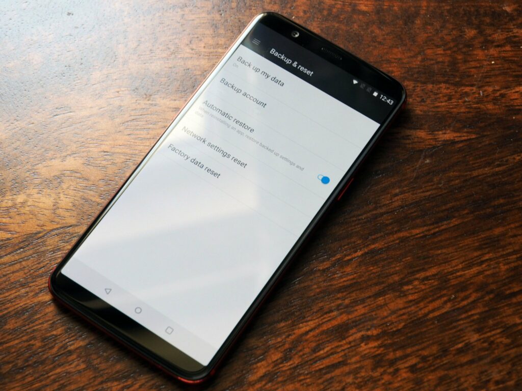 reset Samsung phone when its power on