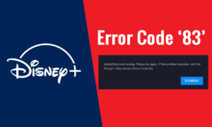 Disney Plus Error Code 83 
