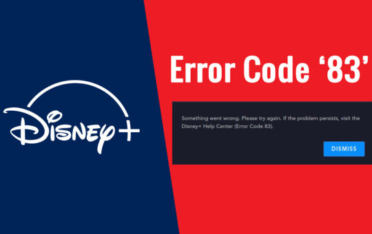 Disney Plus Error Code 83 